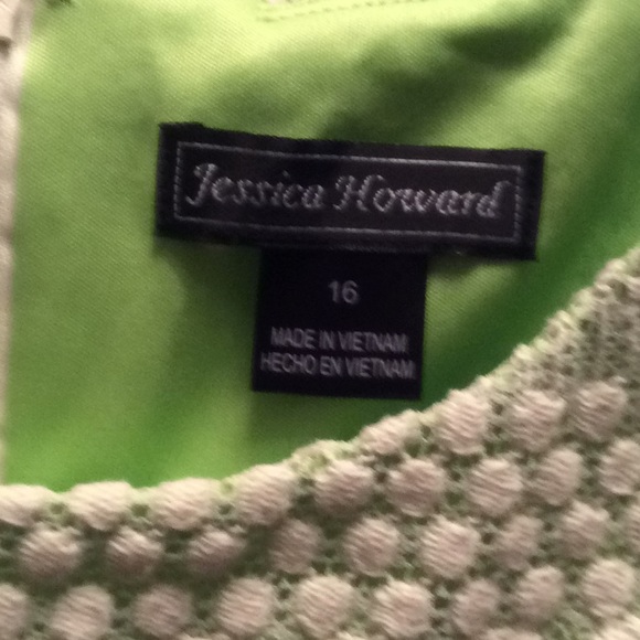 Jessica Howard Lime & White Dress - Picture 3 of 5